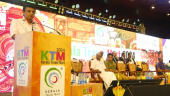 Tourism Minister P.A. Mohammed Riyas speaking about Kerala's aim to become a MICE wedding destinatio