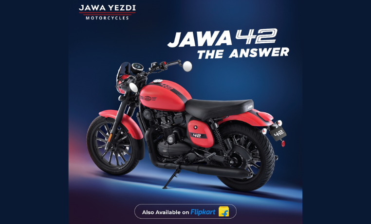 Jawa Yezdi motorcycles now available on Flipkart with premium offers and easy buying options.