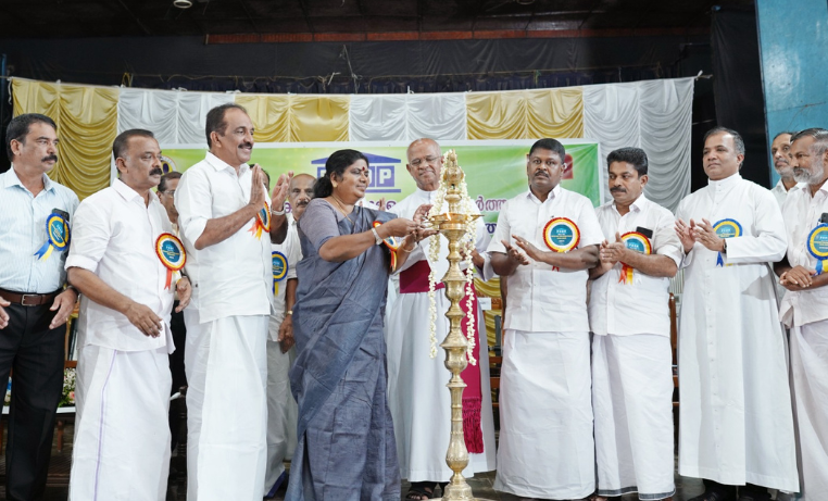 Minister J. Chinchu Rani inaugurating PDDB's Calf Rearing Project at Angamaly