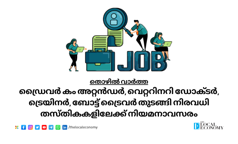 Driver cum Attender and Veterinary Doctor Vacancies in Idukki Mobile Veterinary Units