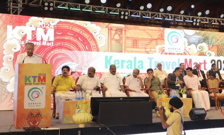 Kerala Chief Minister Pinarayi Vijayan inaugurating Kerala Travel Mart 2024 with a vision to make Ke