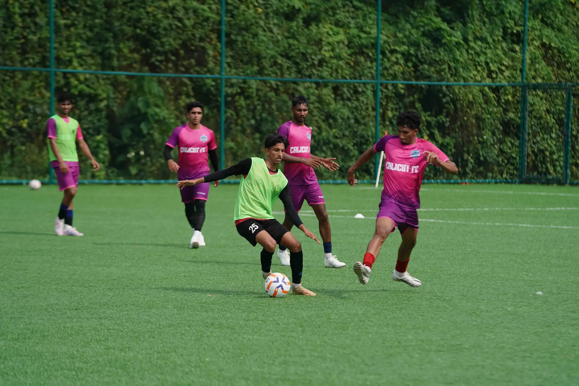 Calicut FC football training in Super League Kerala